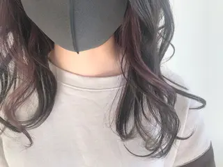 ミディアム カラー 宮崎 睦のヘアスタイル