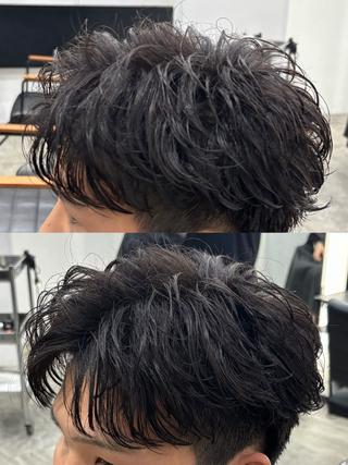 ショート パーマ ヘアアレンジ メンズ カット•パーマ特化/ 松下創斗のヘアスタイル