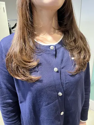 ロング カラー パーマ ヘアアレンジ メンズ 上品＆韓国風 🥀海心🥀のヘアスタイル