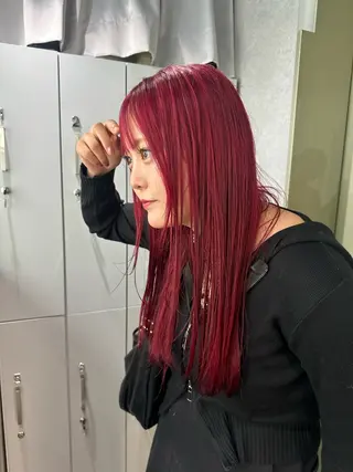 セミロング カラー ケアブリーチ特化✨/ 艶カラー/エクステのヘアスタイル