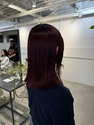 セミロング 新宿/顔周りカット +レイヤー=しずく♩のヘアスタイル