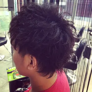 ショート ミディアム カラー パーマ メンズ SUNNY GRACEのヘアスタイル