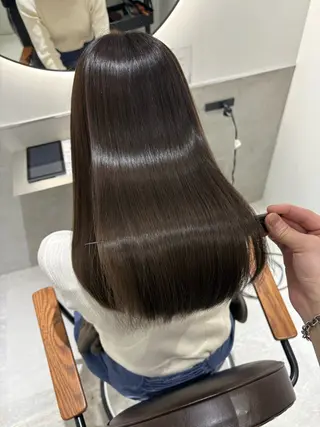 ロング カラー 髪質改善 縮毛矯正/ レイヤー/銀座/本木のヘアスタイル