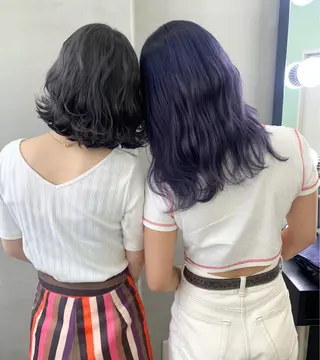 ロング カラー ヘアアレンジ SHACHU ayamiのヘアスタイル