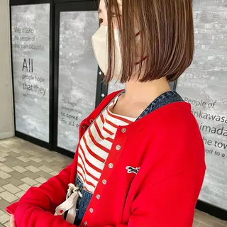 ミディアム 荒川 ひなの 新川崎のヘアスタイル