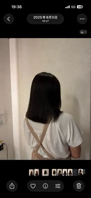 ミディアム moc 榊 梨緒奈のヘアスタイル