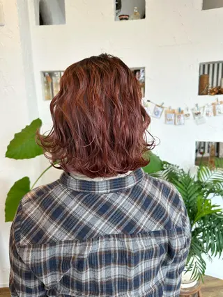 ミディアム カラー パーマ ヘアアレンジ メンズ キッズ ネイル 豊橋美容院 ソンリエのヘアスタイル