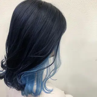 ミディアム パーマ ヘアアレンジ メンズ キッズ ネイル マツエク・マツパ カラー特化サロン梅田 Eir茶屋町/山下のヘアスタイル