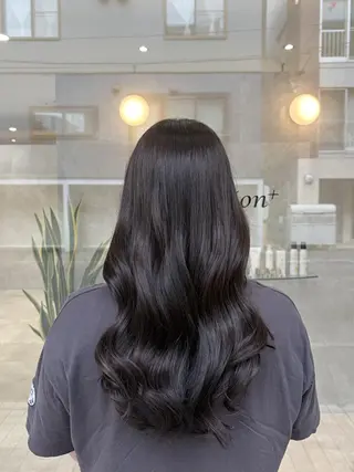 カラー ロング 韓国ヘアケアブリーチ 莉奈のヘアスタイル