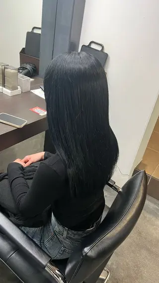 ロング 南草津/トレンドカラ ー/パーマ 西村美月のヘアスタイル