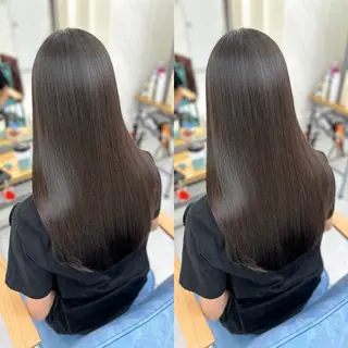 ロング 髪質改善🩵縮毛矯正 代々木/木下のヘアスタイル