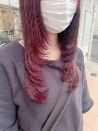 ロング ダブルカラー🎉 ハイトーン🎉スドウのヘアスタイル