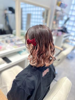 ミディアム ヘアアレンジ ⭐︎moe 【ヘアセット🧸】のヘアスタイル