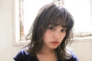 ミディアム カラー パーマ 田名網 誠司のヘアスタイル