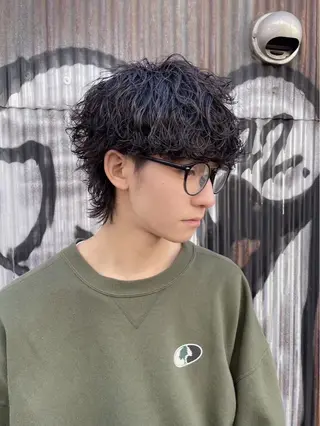パーマ 柴田 りかのヘアスタイル
