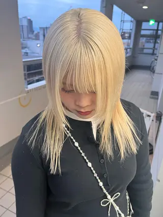 ミディアム カラー IROW/イロウ天神 大名店 yamaのヘアスタイル