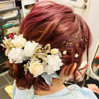 セミロング ヘアアレンジ 小顔美肌&ヘアメイク 丸山紗來のその他イメージ