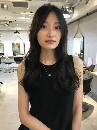 ミディアム カラー 赤み消しカラー/ ナチュラル/トモキのヘアスタイル