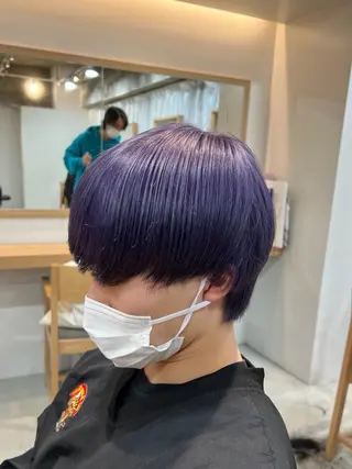 ショート カラー メンズ 🎨古着✖️ ハイトーンYui🎨のヘアスタイル