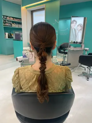 ロング ヘアアレンジ mana/ブリーチ/ メンズ/ヘアセットのヘアスタイル