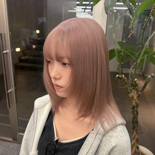 ミディアム 柔らかいハイトーン× 似合わせ/Yoheiのヘアスタイル