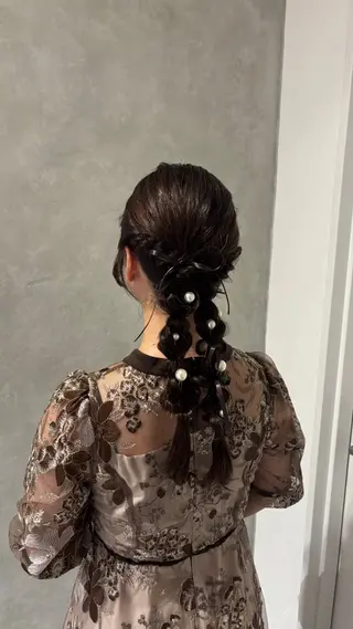 セミロング ヘアアレンジ 🍒みしろ ほたる🍒のヘアスタイル
