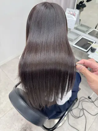 ロング カラー 縮毛矯正×髪質改善 店長　DAITOのヘアスタイル