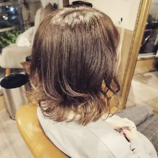 ミディアム カラー spa hair ark 富井直美のヘアスタイル