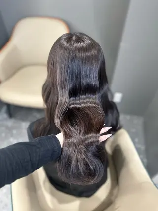 ロング カラー 🎀ちゃんりお🎀 /ブリーチなしカラーのヘアスタイル