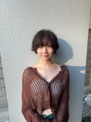 パーマ ボブパーマ/デジパ 松原吹季のヘアスタイル