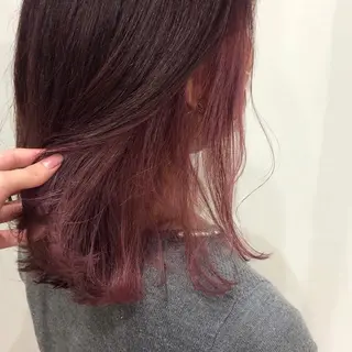 カラー white.梅田 デザインカラー🦄のヘアスタイル