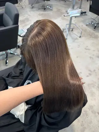 ミディアム カラー 艶カラー♡クール トレンドヘア♡アユミのヘアスタイル