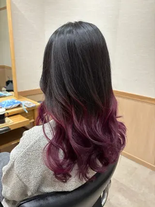ロング カラー 髪の家 tikiのヘアスタイル