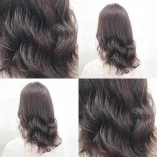 セミロング カラー パーマ ヘアアレンジ メンズ キッズ ネイル マツエク・マツパ 上品＆韓国風 🥀海心🥀のヘアスタイル