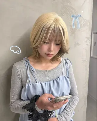 ミディアム カラー RIENS aura / ayu ♡のヘアスタイル