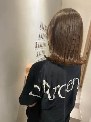 ミディアム カラー メンズ清潔感のプロ 💈メンズパーマ藤田のヘアスタイル