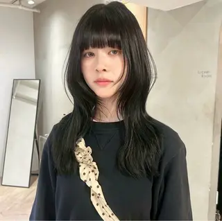 ロング カラー 縮毛矯正/レイヤー /kirara🌼のヘアスタイル