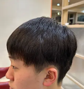 メンズ ナチュラルヘア 神田一瑳のヘアスタイル