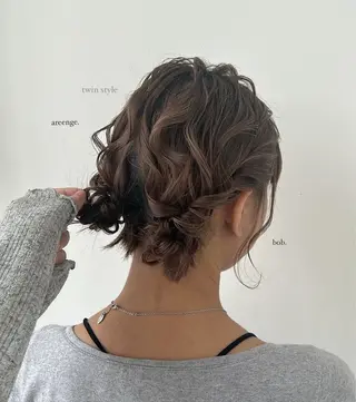 ヘアアレンジ Yuui🩰梅田/ アレンジ/艶感カラーのヘアスタイル