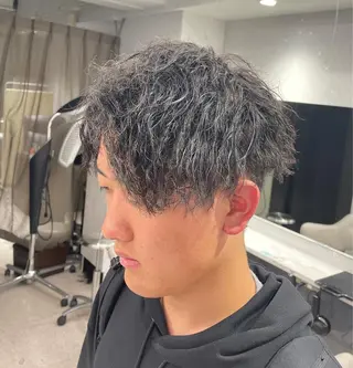 パーマ メンズ 京都河原町 メンズパーマ助川龍哉のヘアスタイル
