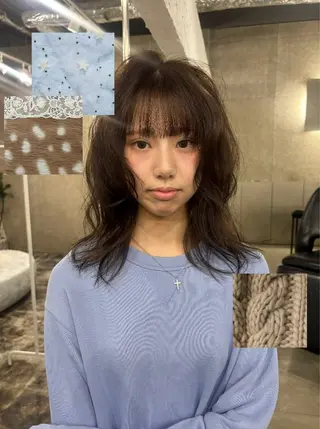 カラー 【eim】/れな /ブリーチのヘアスタイル