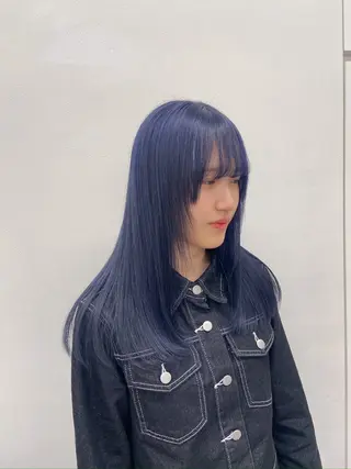 セミロング カラー ヘアアレンジ Over hair_ misakiのヘアスタイル