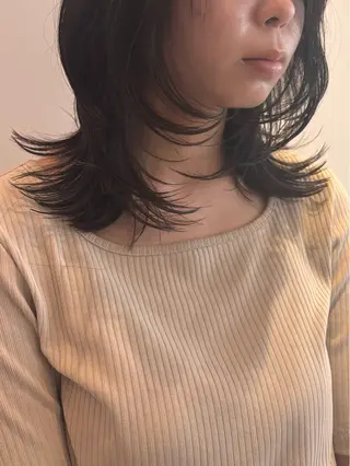 ミディアム 透明感カラー /Kanon️🫧のヘアスタイル