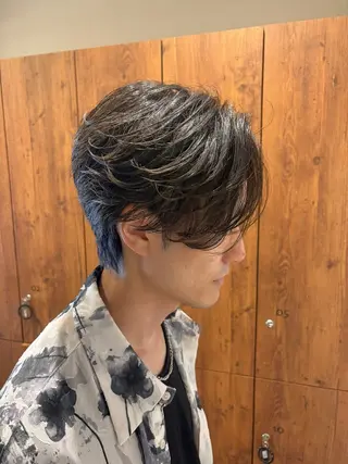 メンズ ✂️メンズ センターパート✨陽気のヘアスタイル