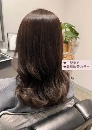 セミロング 堀越 エリのヘアスタイル