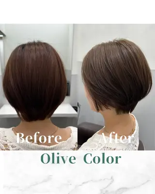 ショート カラー 【美髪矯正 /髪質改善】RINのヘアスタイル