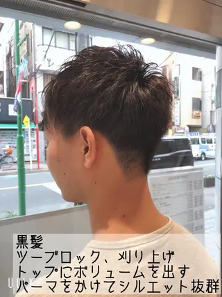 ショート パーマ ヘアアレンジ メンズ メンズパーマ特化/ メッシュ/薫/店長のヘアスタイル
