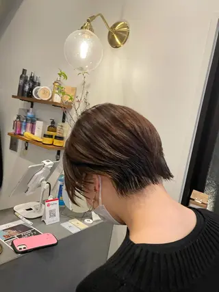 ショート やまさきえりこ ニュアンスパーマのヘアスタイル