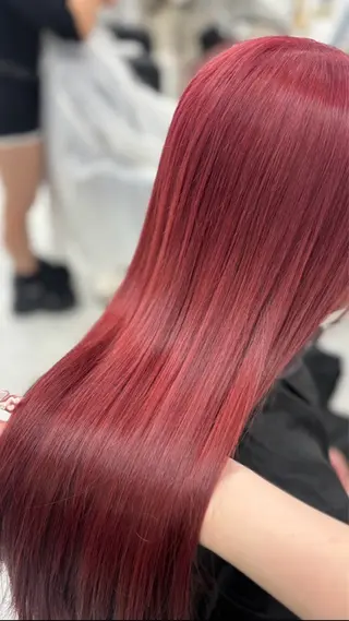 ロング 🎀暖色カラー🎀 韓国ヘア まなかのヘアスタイル