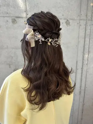 ロング ヘアアレンジ はやしほのか| マンツーマン美容師のヘアスタイル
